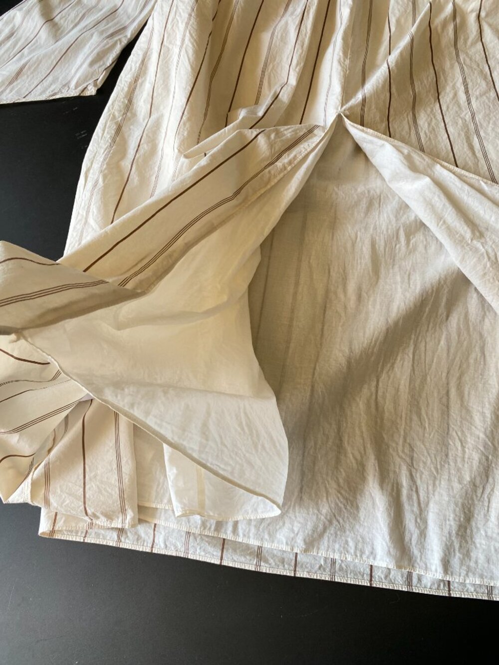 Banana Republic Beige Rhapsody Poplin Maxi Dress Size 6 - Picture 8 of 11